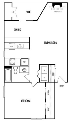 floor plan photo of the park at westchase in houston, tx at The  Mark at 2600