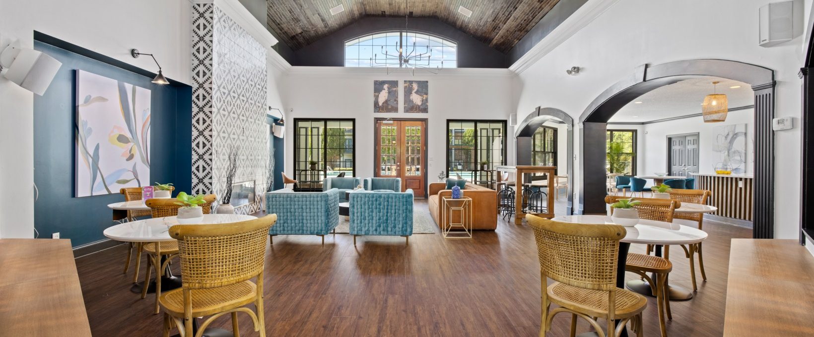 the living room at The Landon