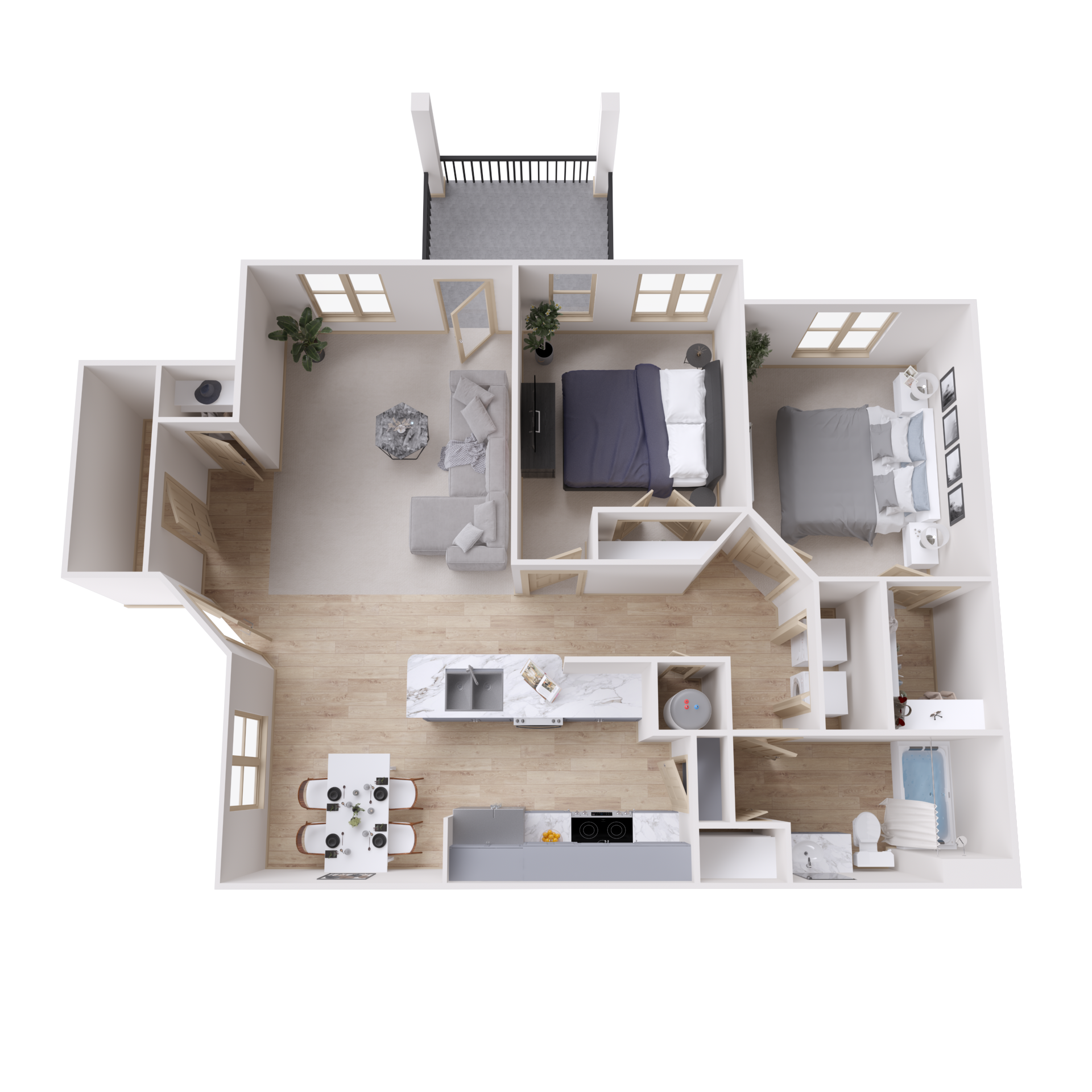B1-2 - 3D Plan