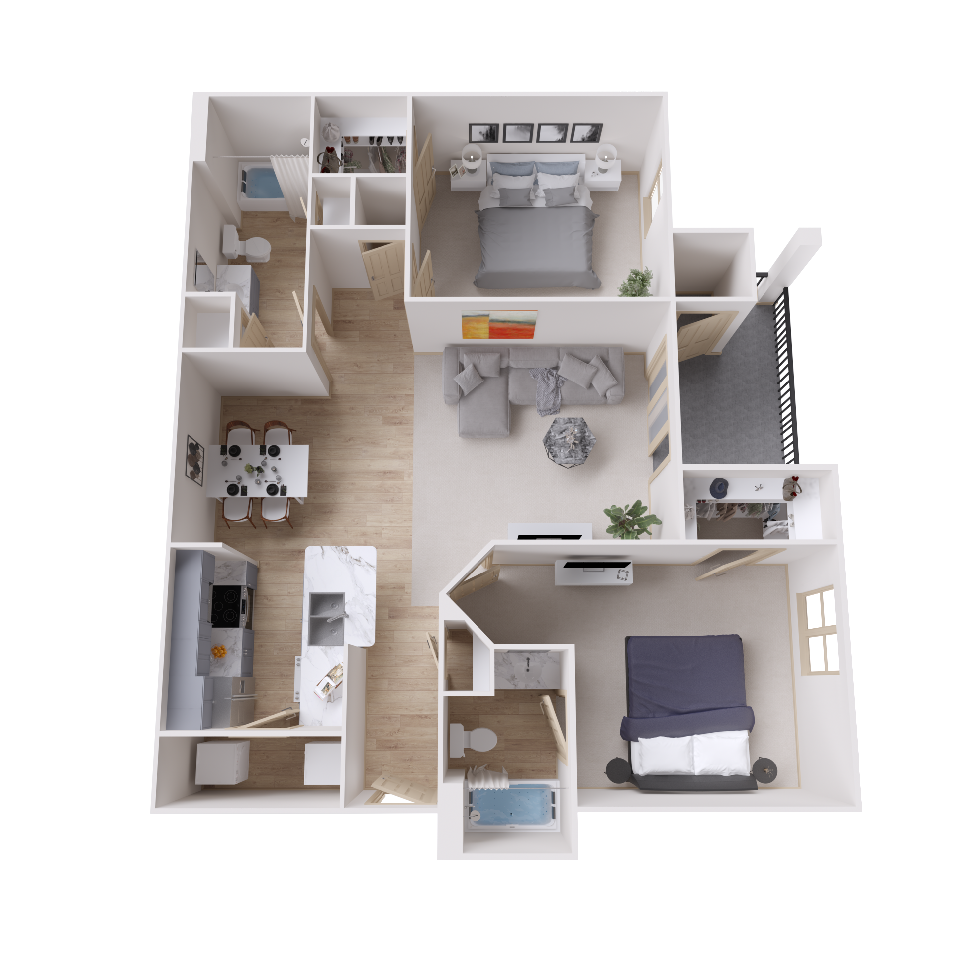 B1-3 - 3D Plan