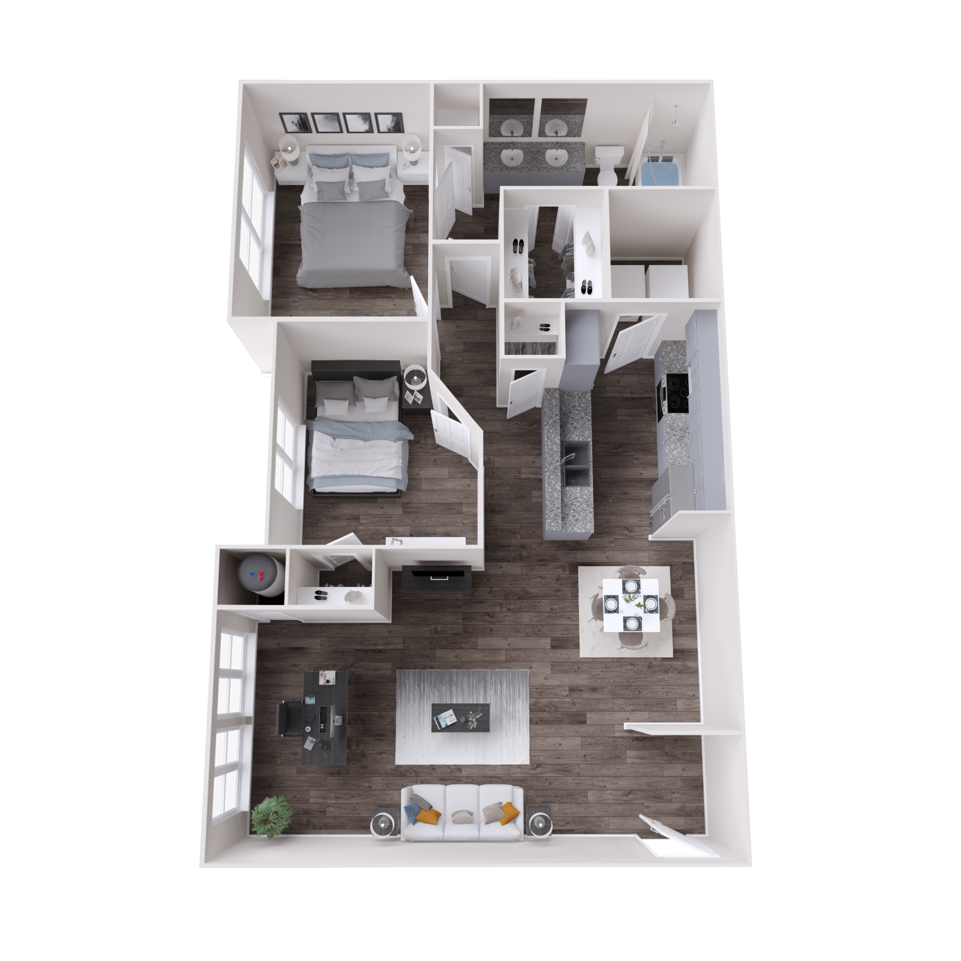 B2 Lake - 3D Plan