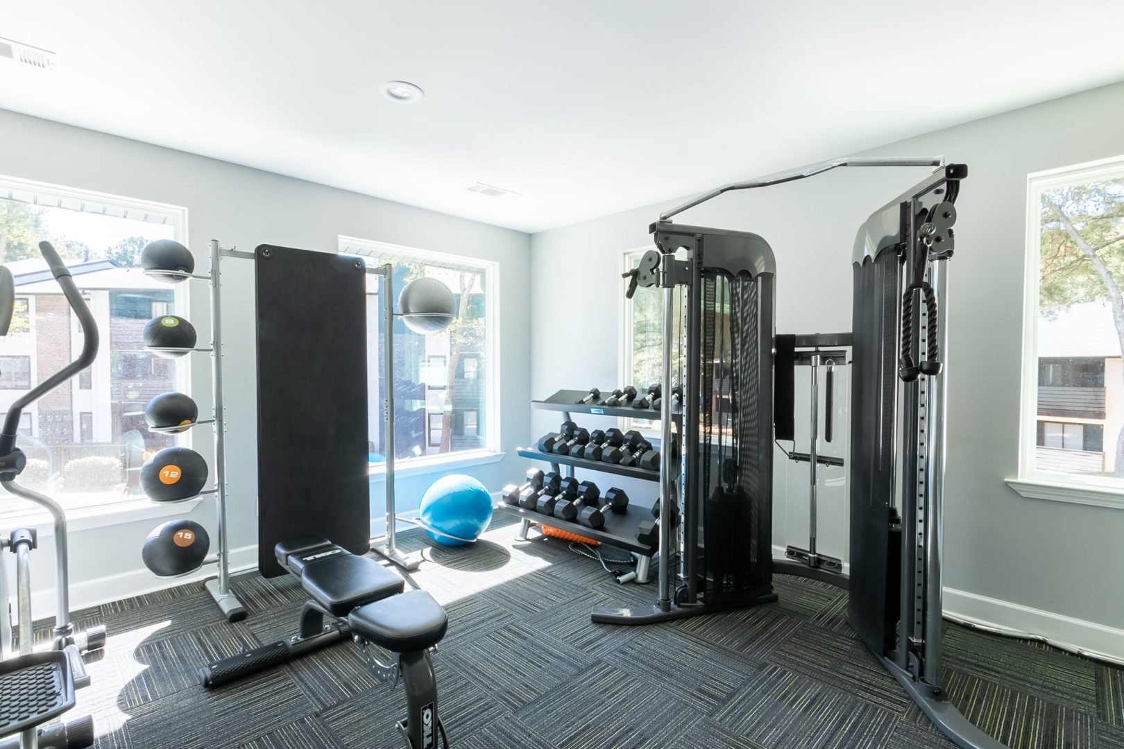 fitness center at The  Rowen