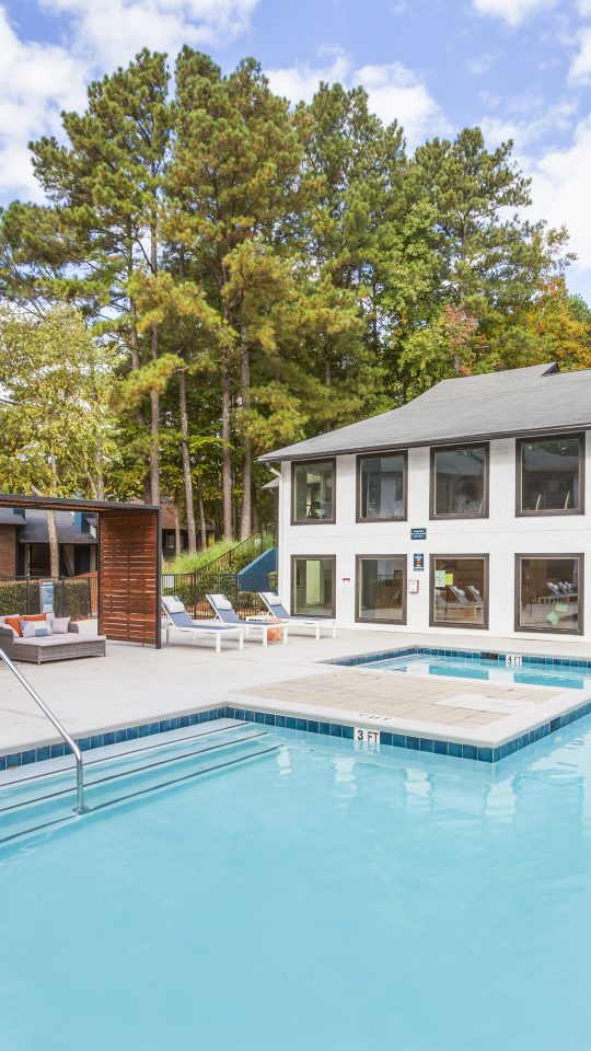 the pool at The  Rowen