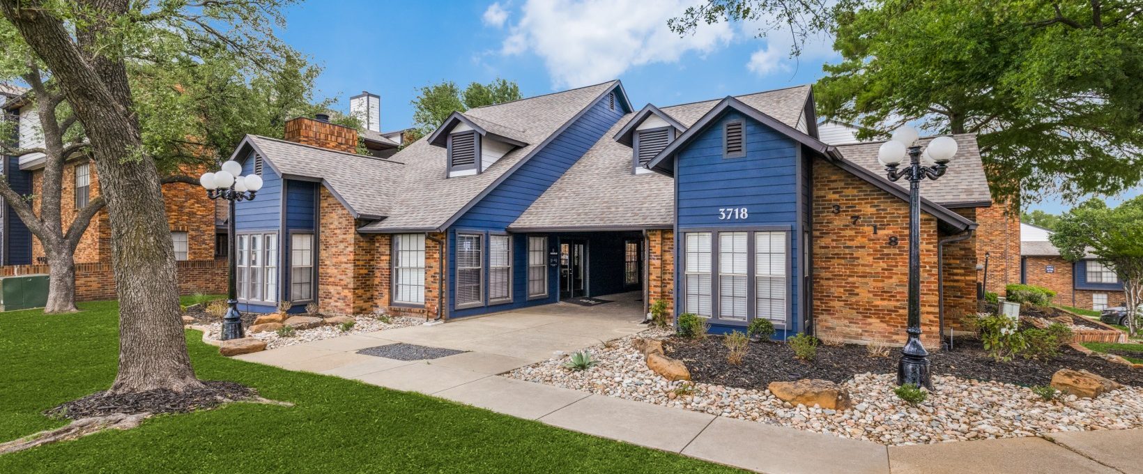 the exterior of a home in the suburbs at The  Durham