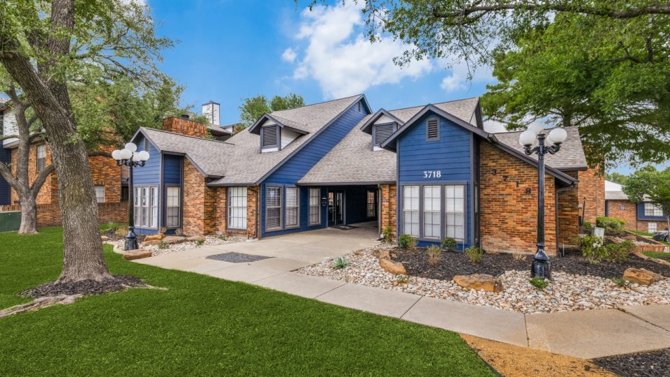 the exterior of a home in the suburbs at The  Durham