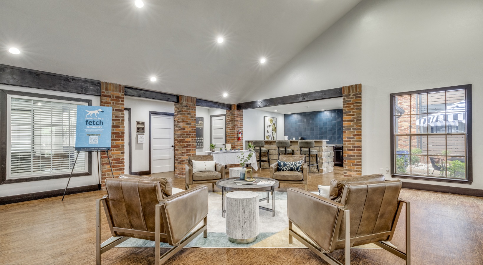 the living room at The  Durham