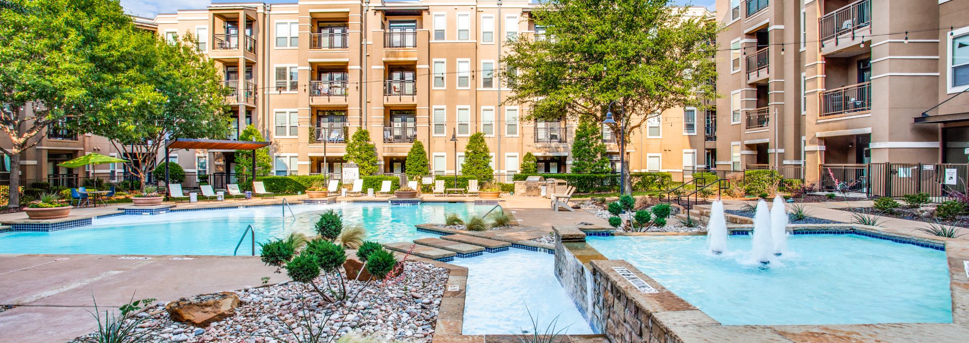 the pool at The  Franklin at Samuels Ave