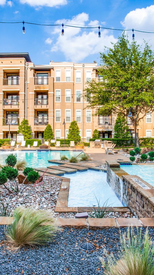 the pool at The  Franklin at Samuels Ave