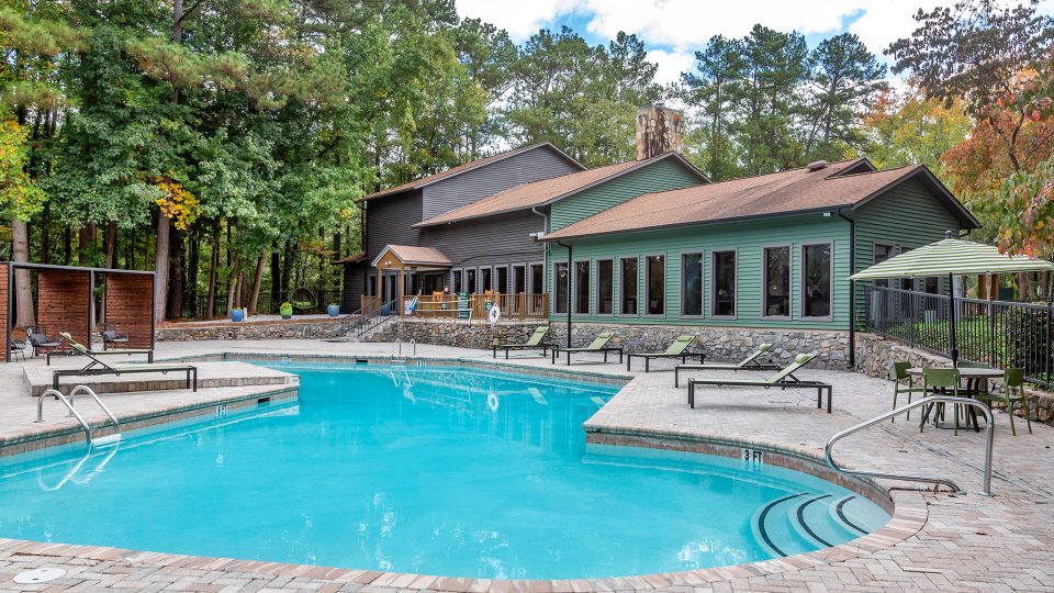 the pool at The  Breck