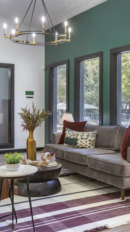 the living room at The  Breck